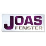 Beispiel eine Firmenaufnähers von JOAS Fenster