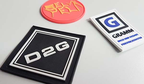 Drei beispielhafte Rubber-Patches