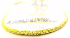 Gelber Kettelrand gesehen von Unterseite eines Patches