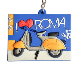 Rubber patch I love Roma