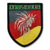 Bundeswehr patch (coat-of-arms shape, text &lsquo;2nd Platoon&rsquo;, background in the colours of Germany)