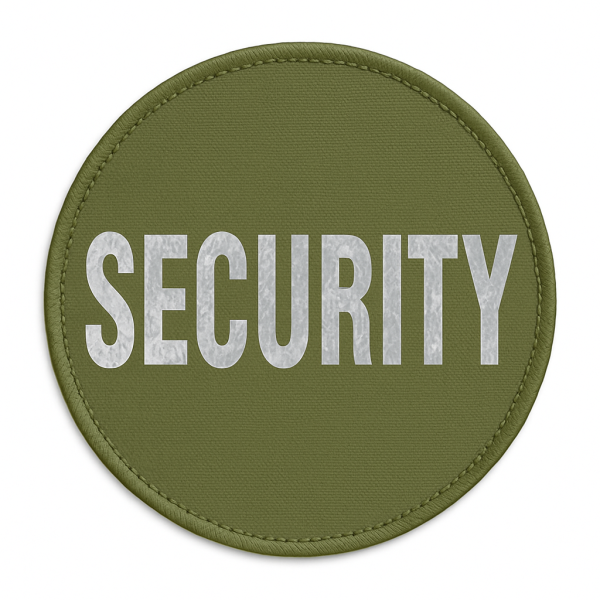 Reflektierende Aufnäher Security