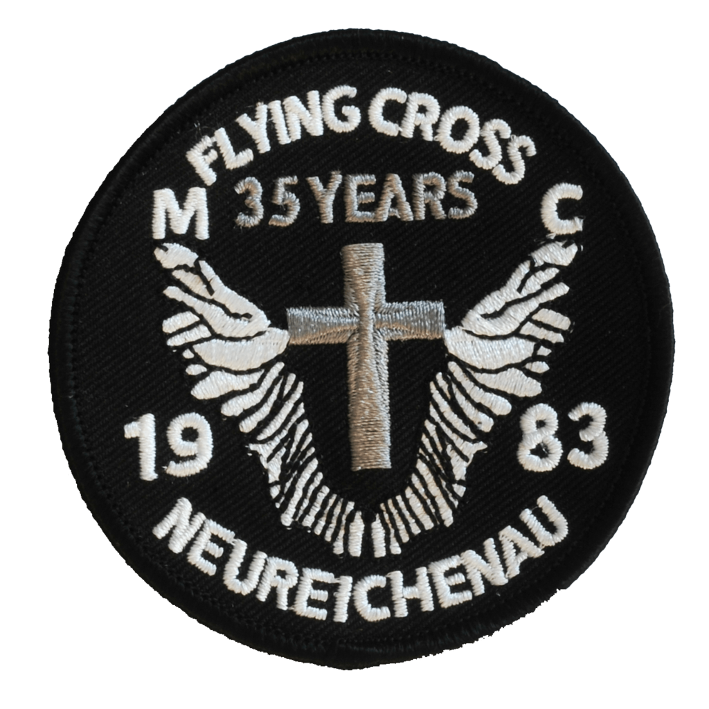 Flying Cross embroidered patch