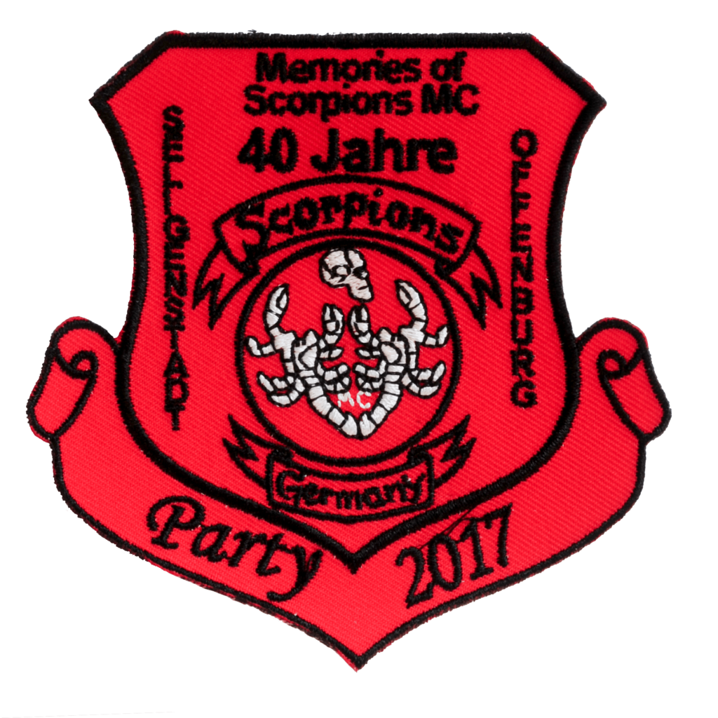 Scorpions MC embroidered patch