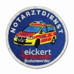 Gestickter Aufnäher Eickert Notarztdienst Bodenwerder