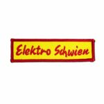 Gestickter Aufnäher Elektro Schwien