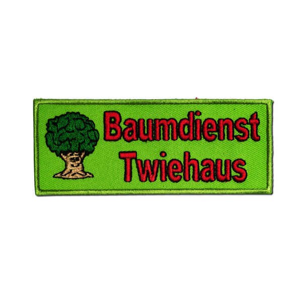 Gestickter Aufn&auml;her Baumdienst Twiehaus