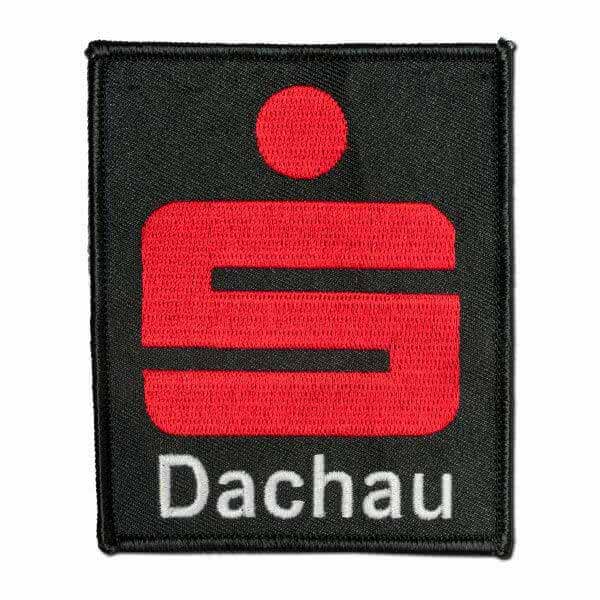 Gestickter Aufn&auml;her Sparkasse Dachau