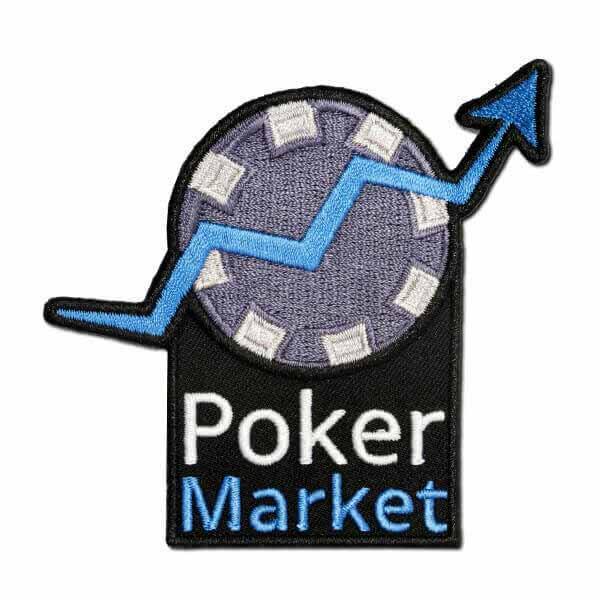 Gestickter Aufn&auml;her Poker Market