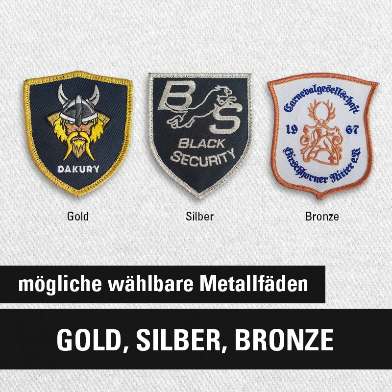 Emblem, mit Klett, Stickaufnäher & -embleme