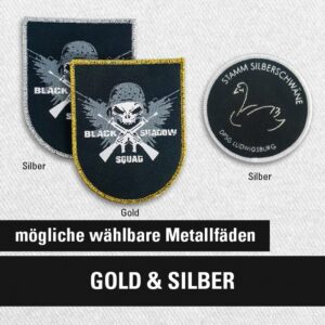 Gewebte Aufn&auml;her