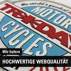 Gewebte Aufn&auml;her