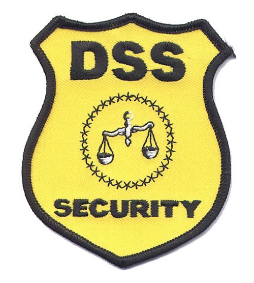 Gestickter Aufn&auml;her DSS Security