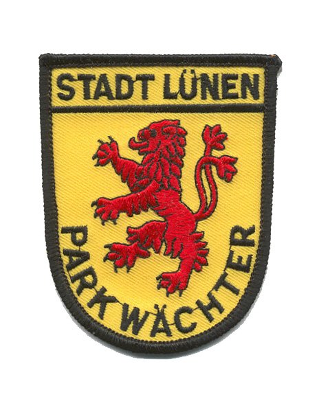 Embroidered patch parking warden City of L&uuml;nen