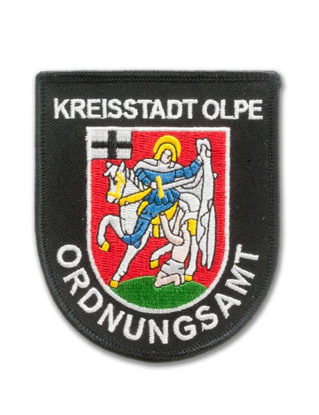 Embroidered patch public order office Olpe