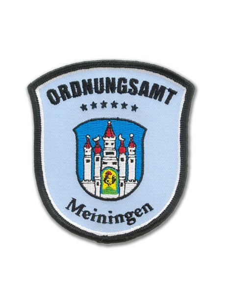 Embroidered patch public order office Meiningen