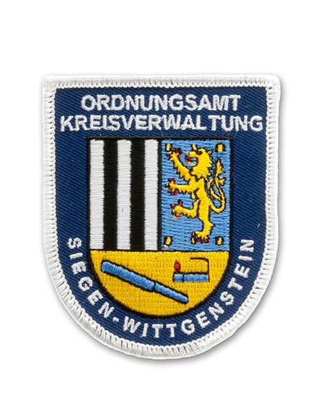 Embroidered patch public order office Siegen-Wittgenstein