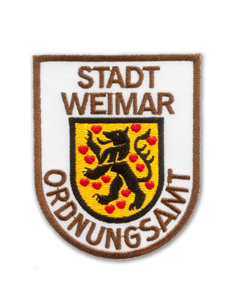 Embroidered patch public order office City of Weimar