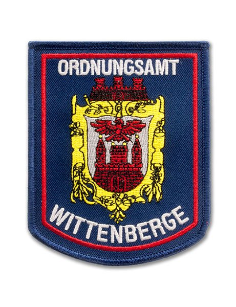 Embroidered patch public order office Wittenberge