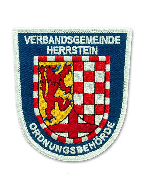 Embroidered patch public order authority Verbandsgemeinde Herrstein