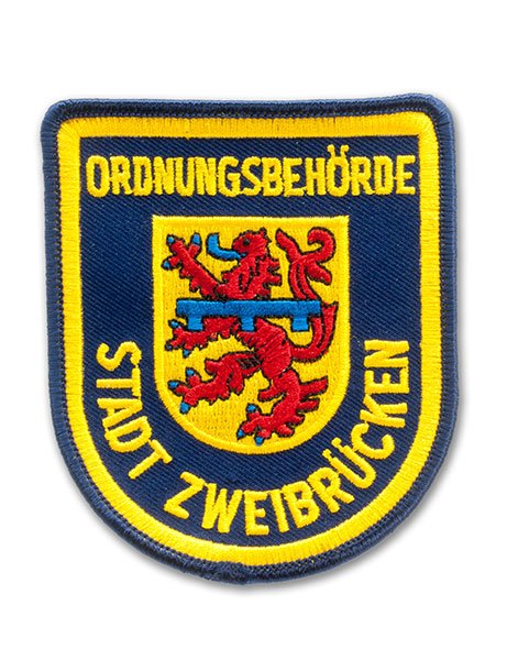 Embroidered patch public order authority Stadt Zweibr&uuml;cken