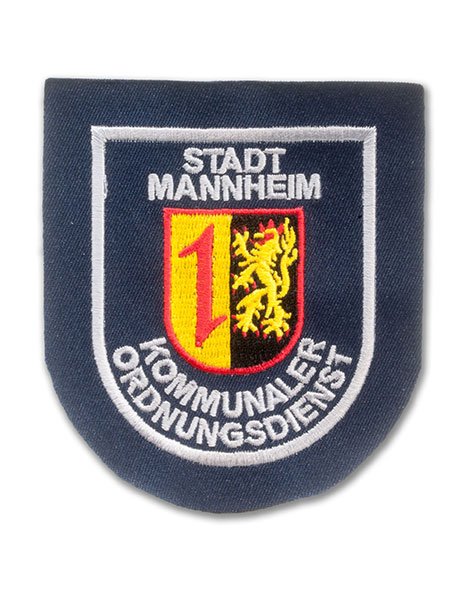 Embroidered patch municipal enforcement service Stadt Mannheim