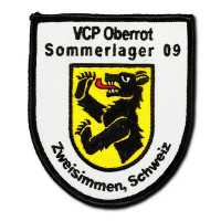 Gestickter Aufnäher Sommerlager 09 Zweisimmen Gestickter Aufnäher Sommerlager 09 Zweisimmen