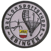 Gestickter Aufnäher Ballonsportgruppe Ebingen Gestickter Aufnäher Ballonsportgruppe Ebingen