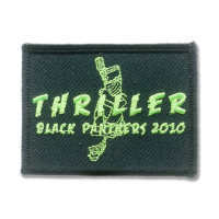 Gestickter Aufnäher Drum Corps Thriller Black Panthers 2010 Gestickter Aufnäher Drum Corps Thriller Black Panthers 2010
