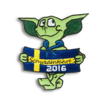 Gestickter Aufnäher Schwedenfahrt 2016 Gestickter Aufnäher Schwedenfahrt 2016