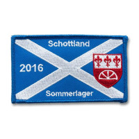 Gestickter Aufnäher Schottland Sommerlager 2016 Gestickter Aufnäher Schottland Sommerlager 2016
