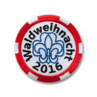 Gestickter Aufnäher Waldweihnacht 2016 Gestickter Aufnäher Waldweihnacht 2016