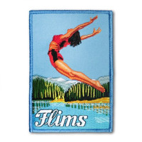 Gestickter Aufnäher Flims Gestickter Aufnäher Flims