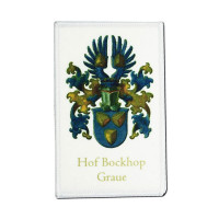 Gedruckter Aufnäher Hof Bockhop Graue Gedruckter Aufnäher Hof Bockhop Graue