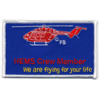 Gestickter Aufnäher HEMS Crew Member Gestickter Aufnäher HEMS Crew Member