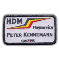 Gestickter Aufnäher Flugservice Peter Kennemann Gestickter Aufnäher Flugservice Peter Kennemann