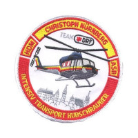 Gestickter Aufnäher Intensiv Transport Hubschrauber Nürnberg Gestickter Aufnäher Intensiv Transport Hubschrauber Nürnberg