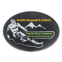 Gewebter Aufnäher Internetadressen www.oberwaldlift-faistenau.at Gewebter Aufnäher Internetadressen www.oberwaldlift-faistenau.at