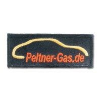 Gestickter Aufnäher Internetadressen Peltner-Gas.de Gestickter Aufnäher Internetadressen Peltner-Gas.de