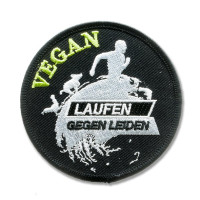 Gestickter Aufnäher Marathon Laufen gegen Leiden Gestickter Aufnäher Marathon Laufen gegen Leiden