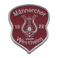 Gestickter Aufnäher Männerchor Westheim Gestickter Aufnäher Männerchor Westheim