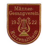 Gestickter Aufnäher Männergesangverein Kurzenaltheim Gestickter Aufnäher Männergesangverein Kurzenaltheim