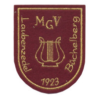 Gestickter Aufnäher Männergesangverein Laubenzedel-Büchelberg Gestickter Aufnäher Männergesangverein Laubenzedel-Büchelberg