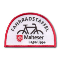 Gestickter Aufnäher Fahrradstaffel Malteser Lage/Lippe Gestickter Aufnäher Fahrradstaffel Malteser Lage/Lippe
