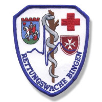 Gestickter Aufnäher Rettungswache Bingen Gestickter Aufnäher Rettungswache Bingen