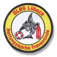 Gestickter Aufnäher Rettungswache Travemünde Gestickter Aufnäher Rettungswache Travemünde