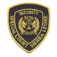 Gestickter Aufnäher Special Court Sierra Leone Gestickter Aufnäher Special Court Sierra Leone