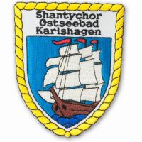 Gestickter Aufnäher Shantychor Ostseebad Karlshagen Gestickter Aufnäher Shantychor Ostseebad Karlshagen