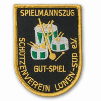 Gestickter Aufnäher Spielmannszug Schützenverein Lünen-Süd e.V. Gestickter Aufnäher Spielmannszug Schützenverein Lünen-Süd e.V.