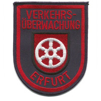 Gestickter Aufnäher Verkehrsüberwachung Stadt Erfurt Gestickter Aufnäher Verkehrsüberwachung Stadt Erfurt